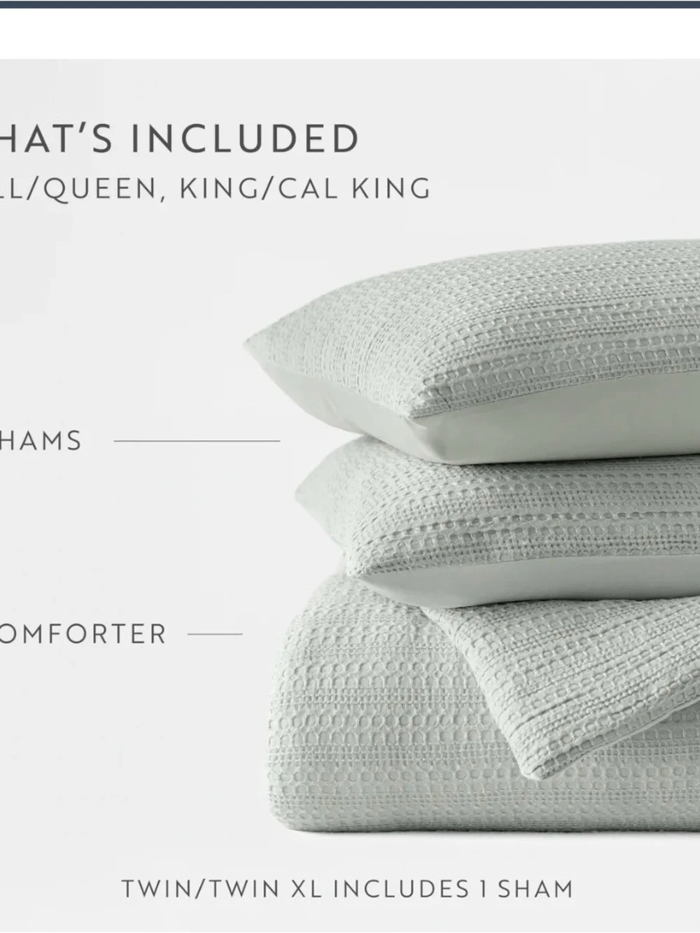 Ienjoy home collection textured waffle comforter size twin and xl twin